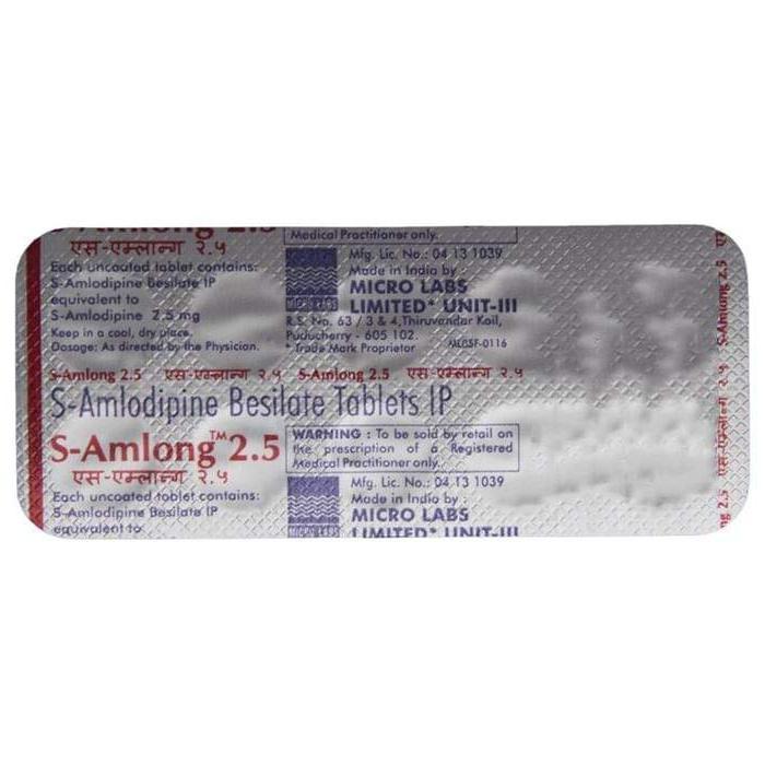 S-Amlong 2.5 Tablet 5