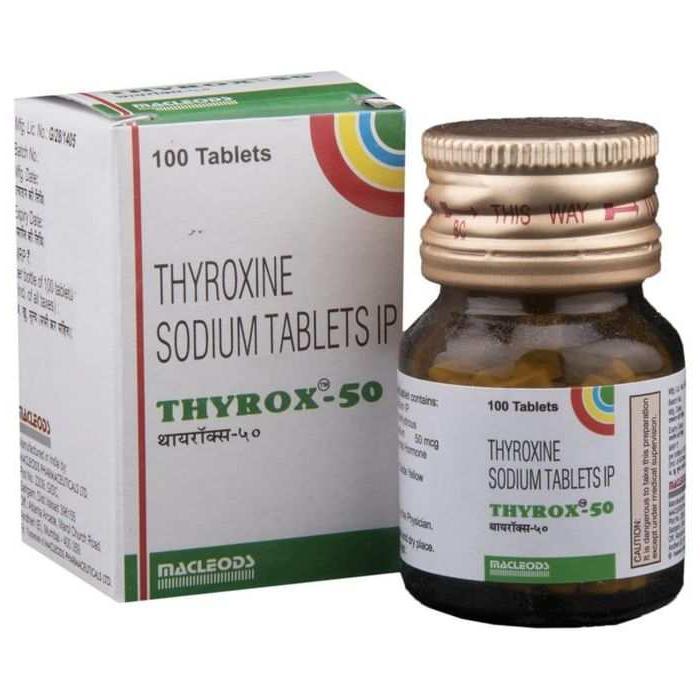 Thyrox 50 Mcg Tablet 100 1