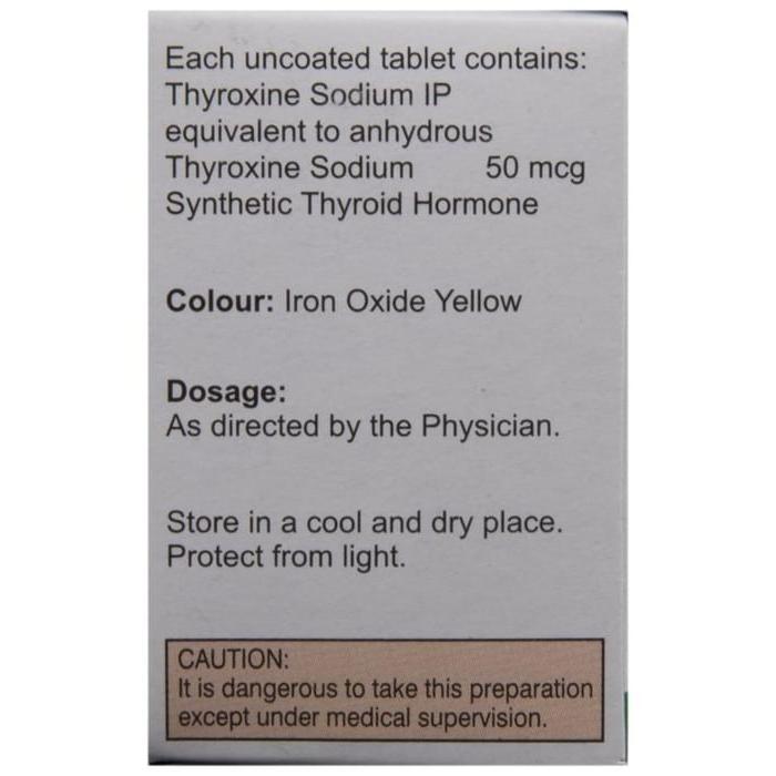 Thyrox 50 Mcg Tablet 100 3