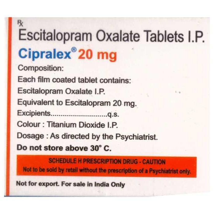 Cipralex 20mg Tablet 2
