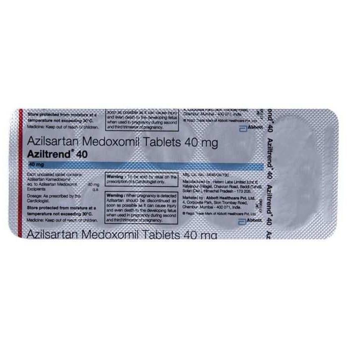 Aziltrend 40 Strip Of 10 Tablets 4