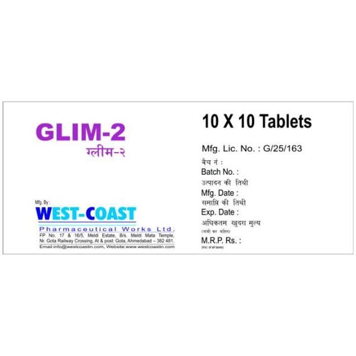 Glim (West Coast) 2 Mg Tablet 10 2