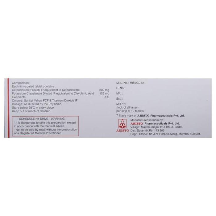 Monocef-O CV 200/125 Tablet 3