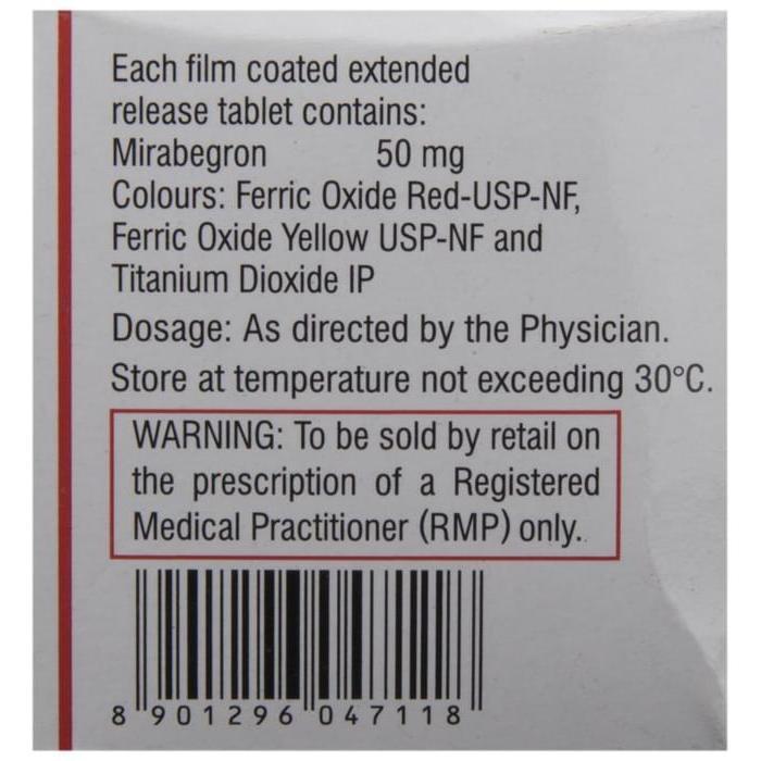 Mirago 50 Tablet ER 3