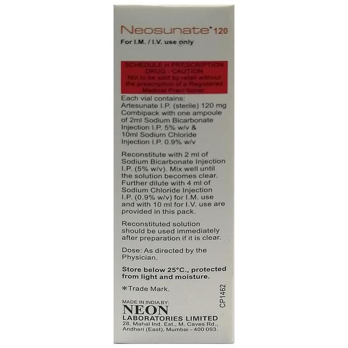 Neosunate 120 Mg Injection 1 2
