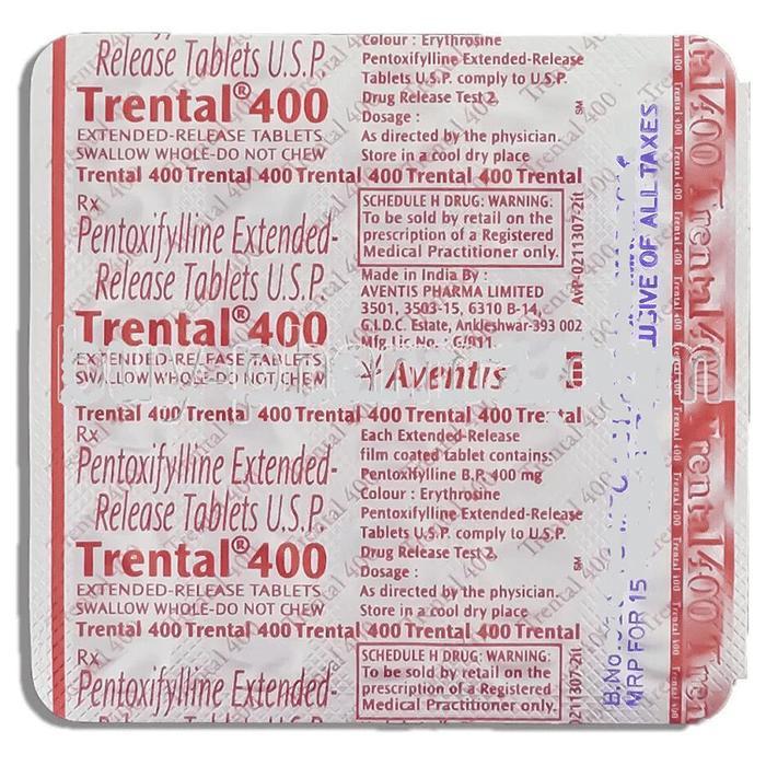 Trental 400 Tablet PR