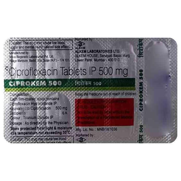 Ciprokem 500mg Tablet 1