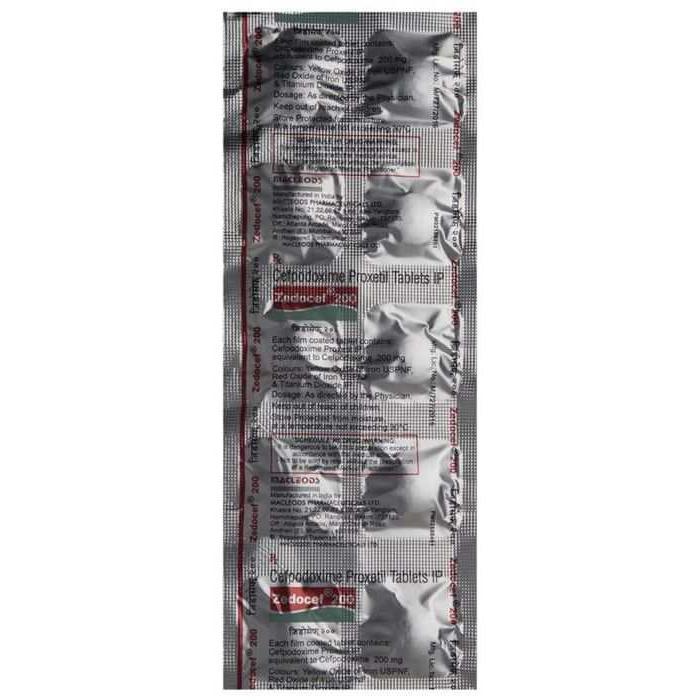 Zedocef 200 Tablet 4