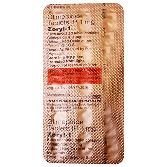 Zoryl 1 Tablet 1