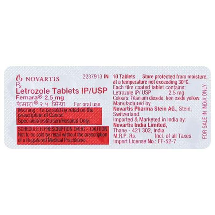 Femara 2.5mg Tablet 3