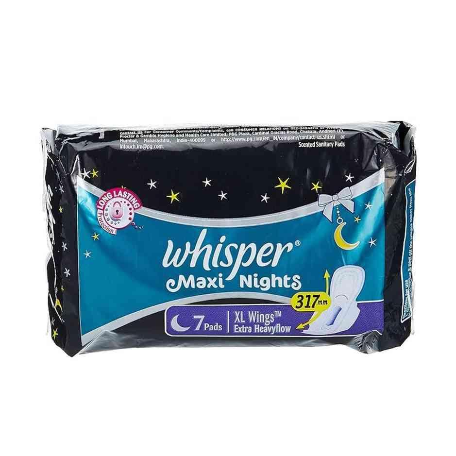 Whisper Maxi Nights Wings Extra Heavy Flow XL+ Pad 7