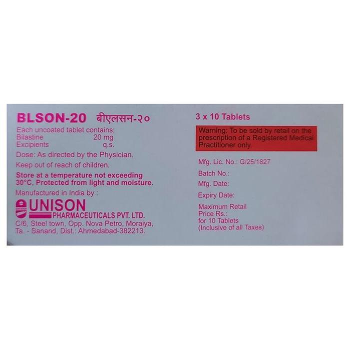 Blson 20mg Tablet 2