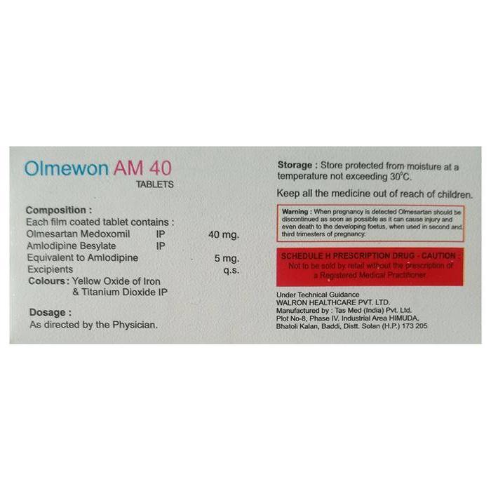 Olmewon AM 40mg/5mg Tablet 2