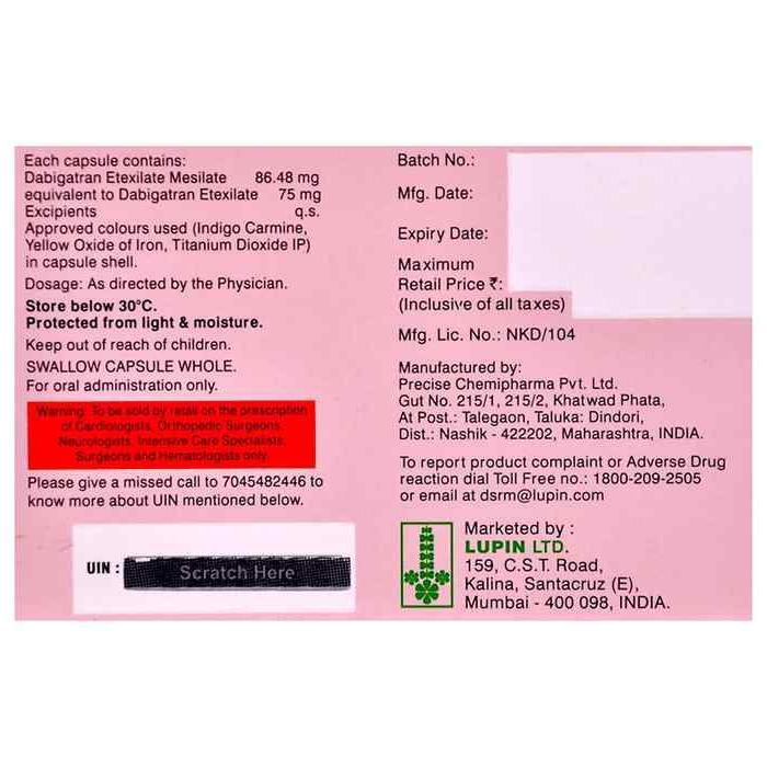Dabistar 75mg Capsule 2