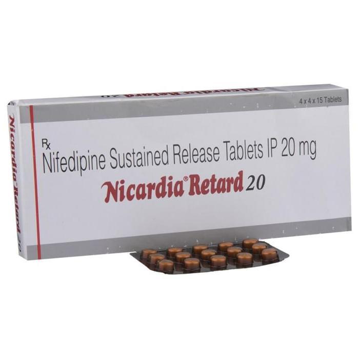 Nicardia Retard 20 Tablet SR 1