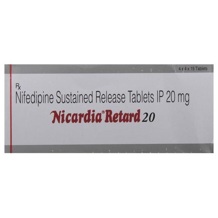 Nicardia Retard 20 Tablet SR 2
