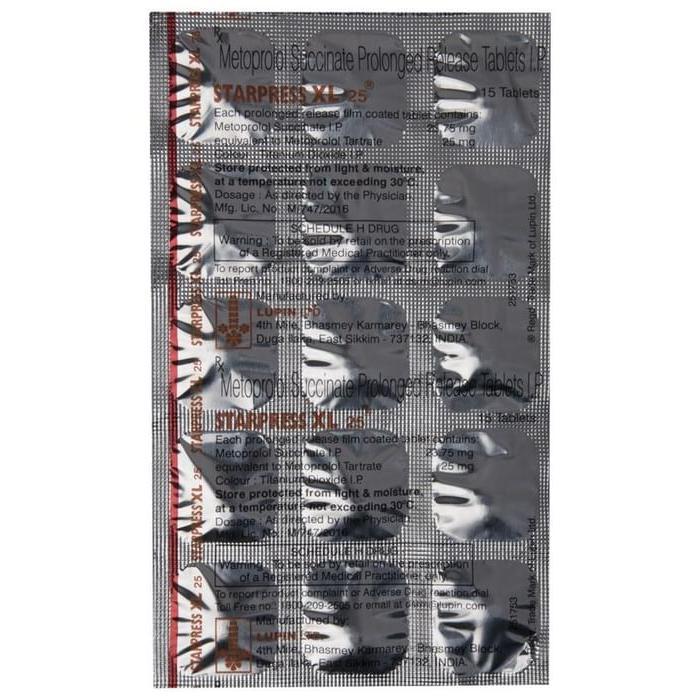 Starpress Xl 25mg Strip Of 15 Tablets 4