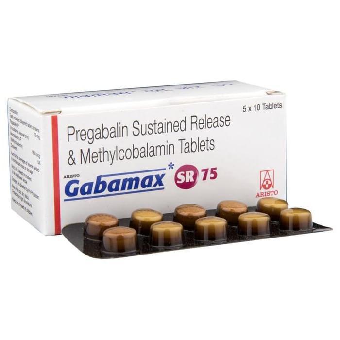 Gabamax 75 Mg/1500 Mcg Tablet Sr 10 75Mg/1500 Mcg Tablet Sr 10 1