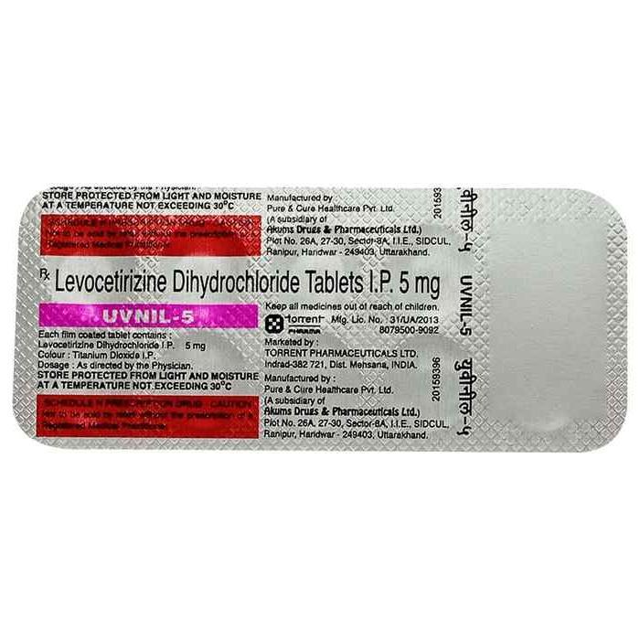 UVNIL 5 MG TABLET 3