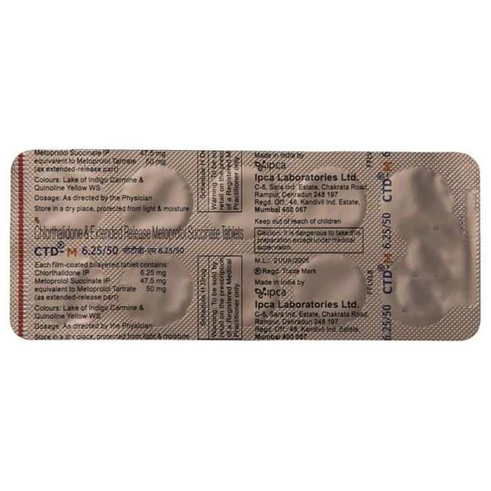CTD-M 6.25/50 Tablet ER 5