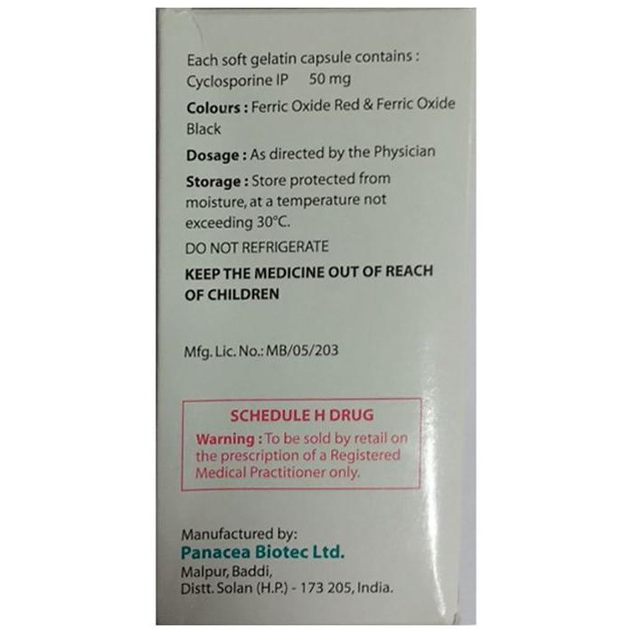 Panimun Bioral 50mg Capsule 2